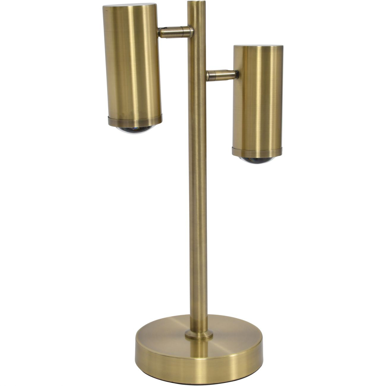 Stukely Gold Double Spotlight Table Lamp